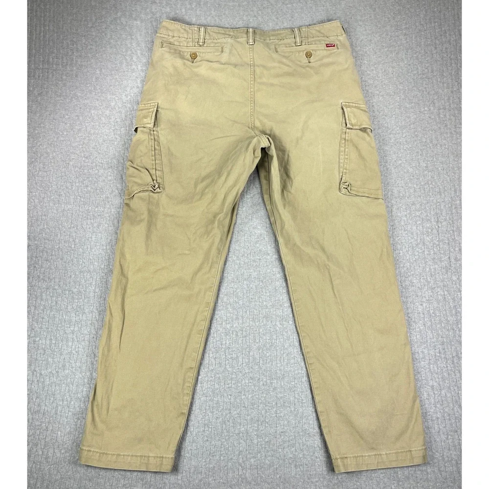 Levi's XX Cargo Taper Pants Men 38x32 Fits 36X30 Khaki Tan Utility‎ Workwear